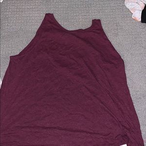 maroon sport tank